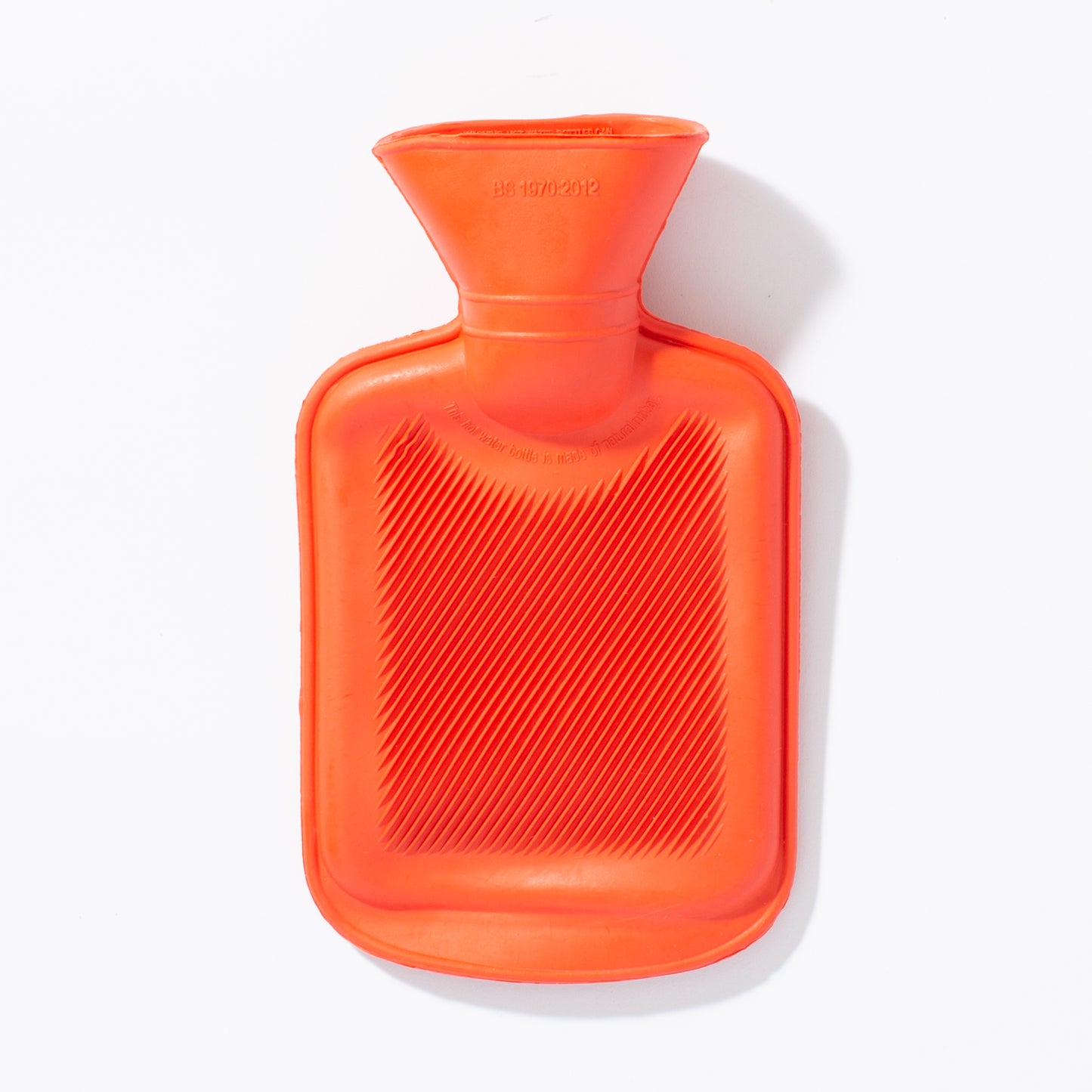 red mini hot water bottle