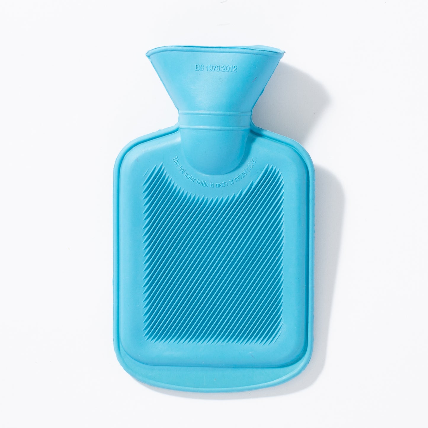 blue mini hot water bottle